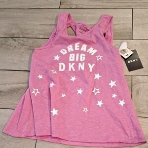 💐DKNY Pink Sleeveless Top with Star Design💘